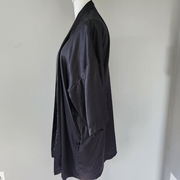 Victoria's Secret Kimono Style Robe, Black, Like New, One Size - Picture 3 of 10